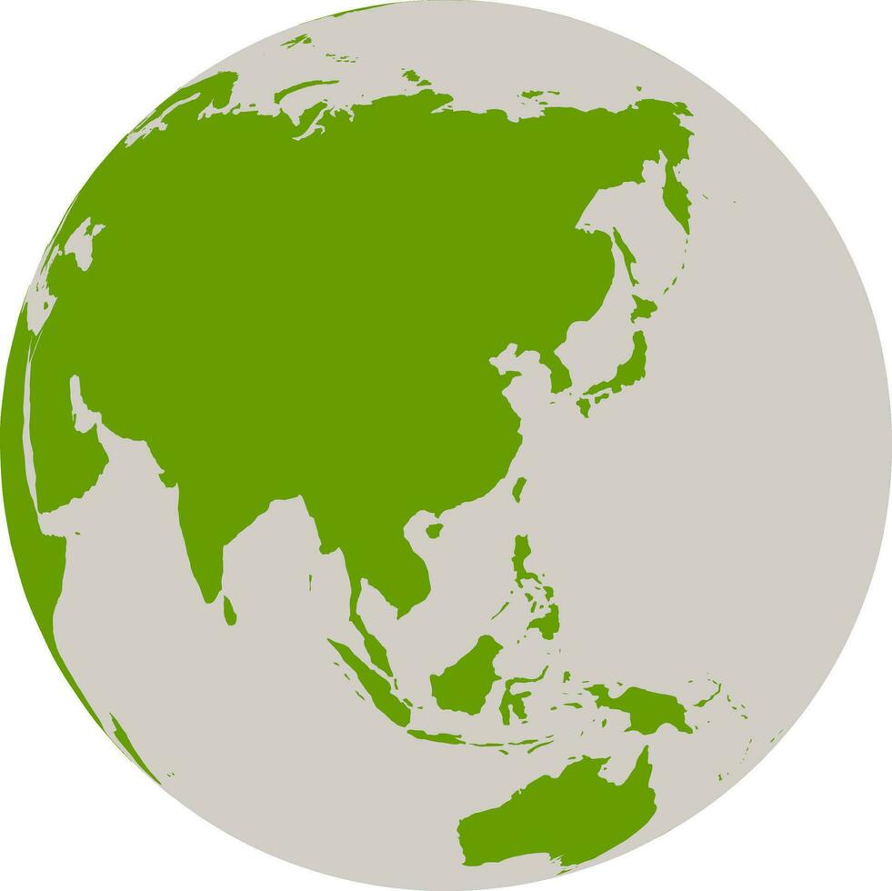 Vector Earth Globe symbol in flat style.