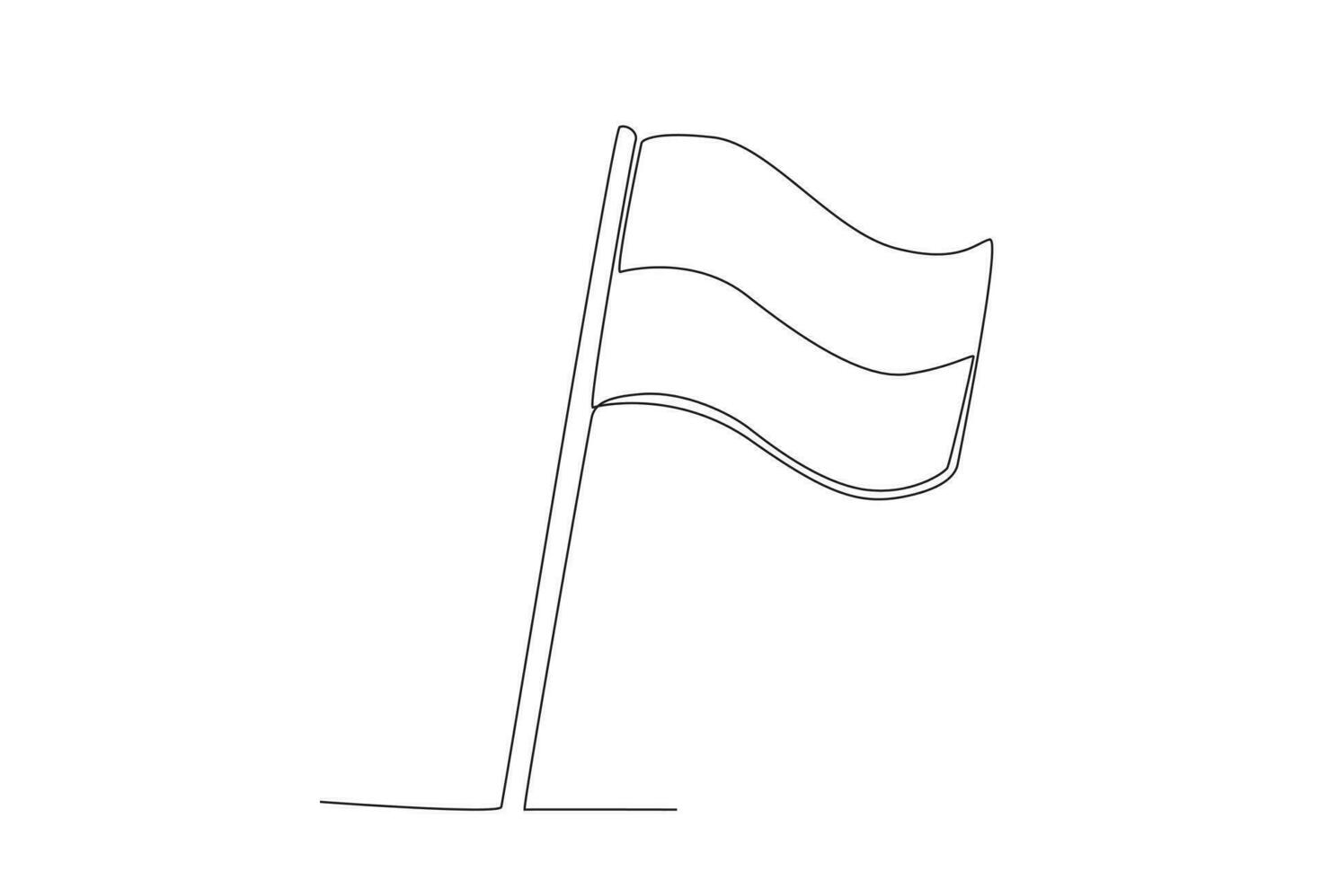 A flag flying on Independence Day vector