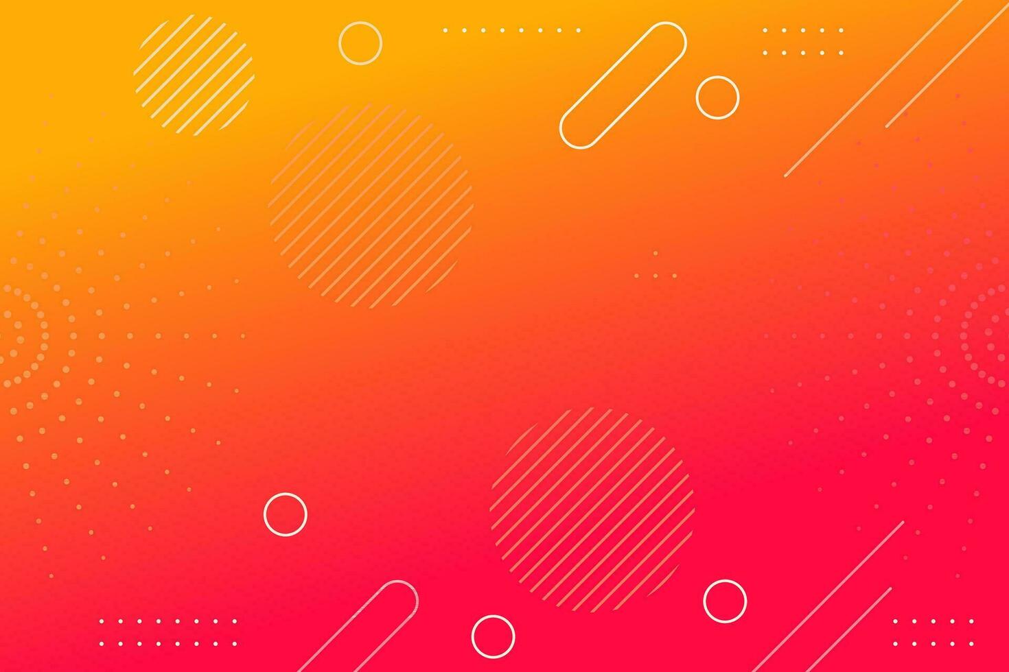 Orange magenta gradient geometric abstract background vector