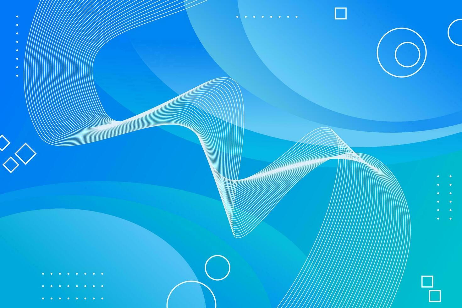 Blue gradient abstract geometric background vector