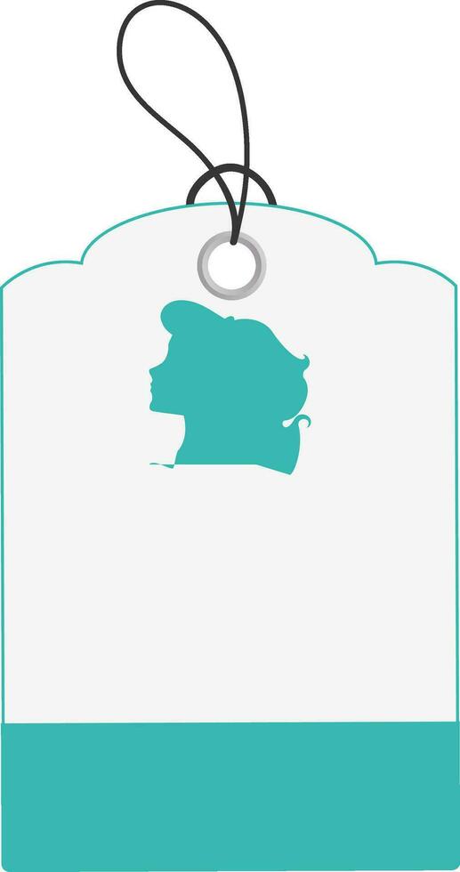 Illustration of a tag or label. vector