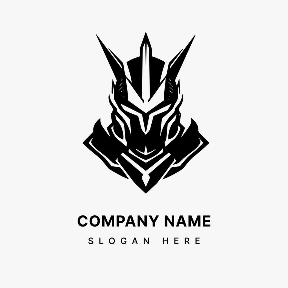 guardián proteger logo fragua un poderoso marca identidad con un armadura inspirado ilustración ese simboliza proteccion y seguridad. vector