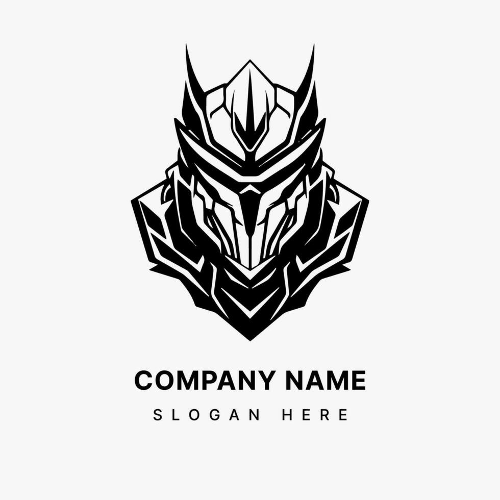 Armored Identity  Unleash the essence of resilience and fortitude in your brand with an impactful logo featuring an intricate armor illustration. vector