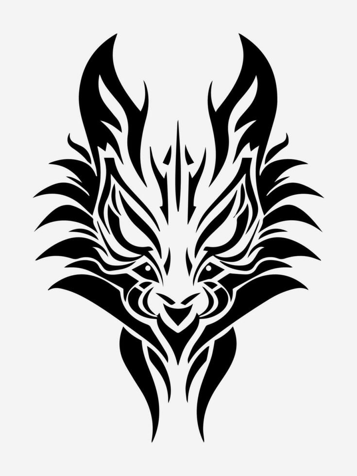 Animal tribal tattoo design element vector