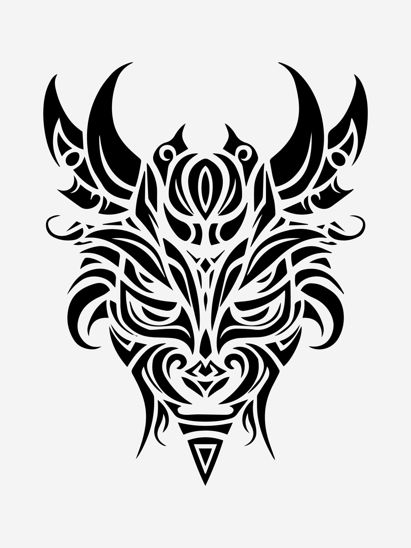 Animal tribal tattoo design element 25281290 Vector Art at Vecteezy