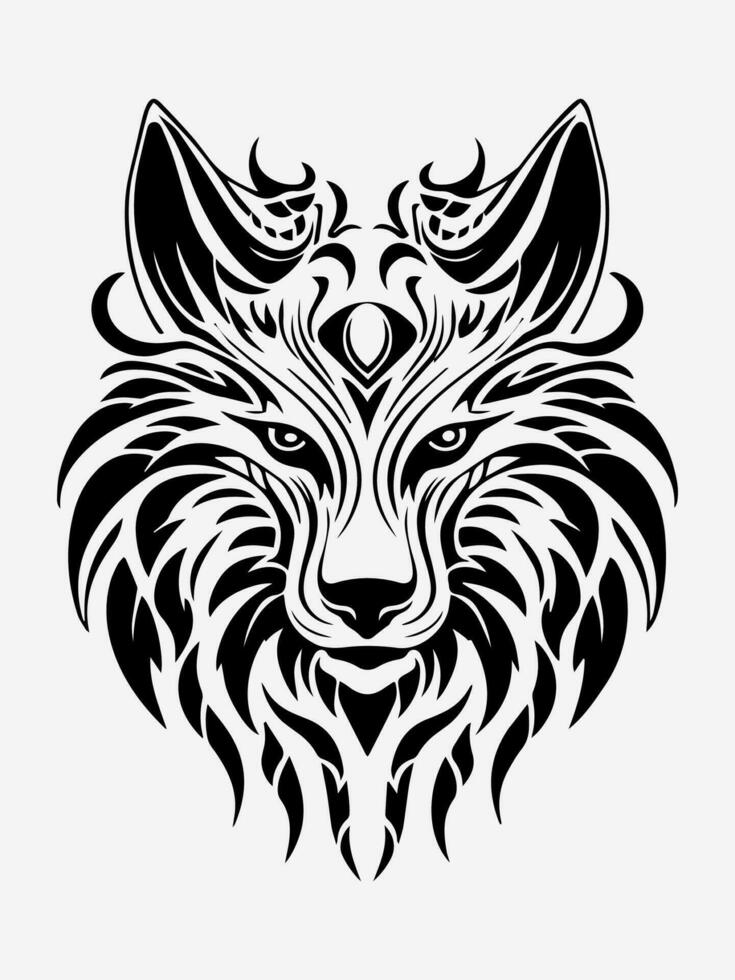 Animal tribal tattoo design element vector