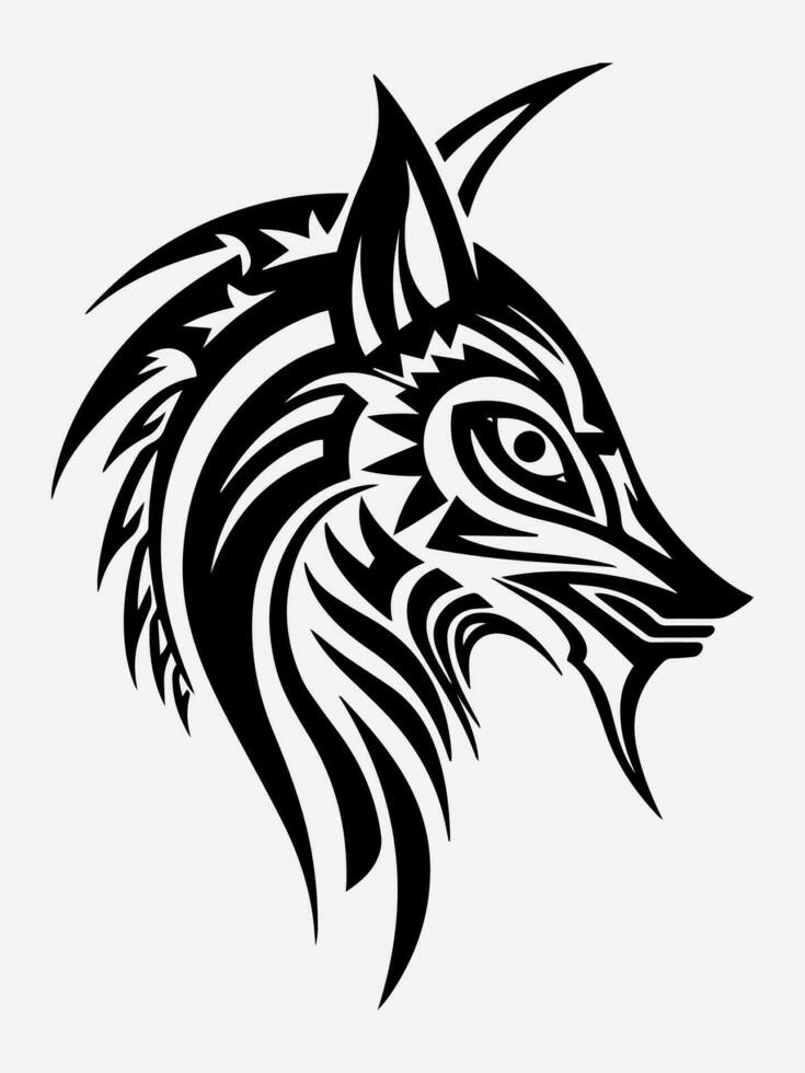 animal tribal tatuaje diseño elemento vector