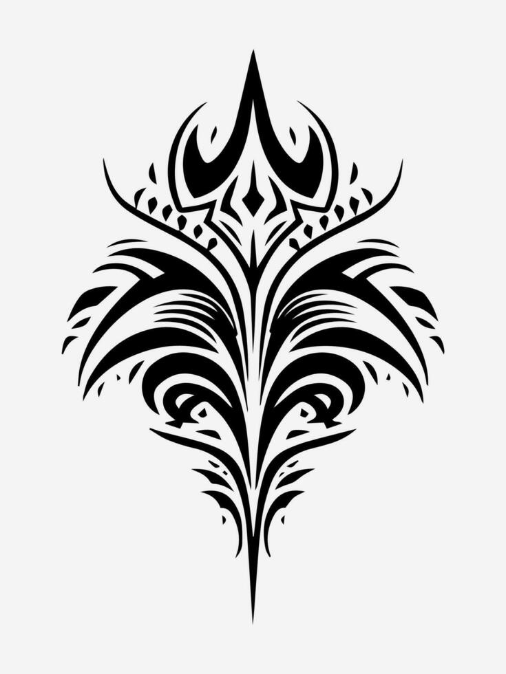 auténtico y intrincado tribal tatuaje diseño elemento, agregando un toque de cultural significado y simbolismo a tu obra de arte vector