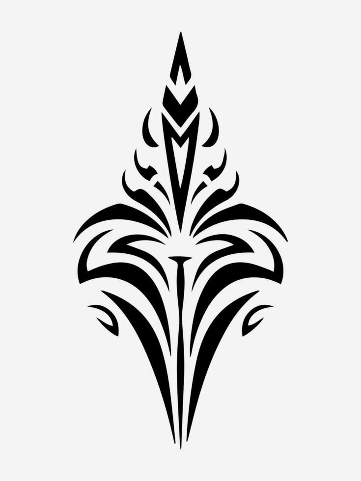 Authentic and intricate tribal tattoo design element, adding a touch of cultural significance and symbolism to your artwork vector