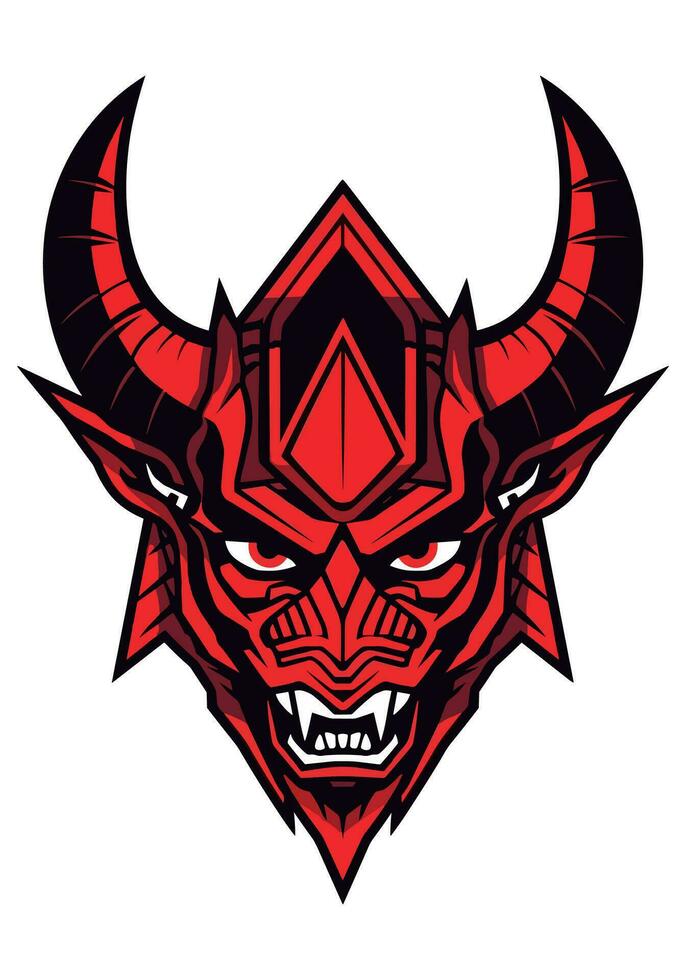 Intriguing Baphomet Head Illustration Unveil the secrets of the occult with this captivating artwork. Intricate design and occult symbolism create a sense of intrigue and mystery vector