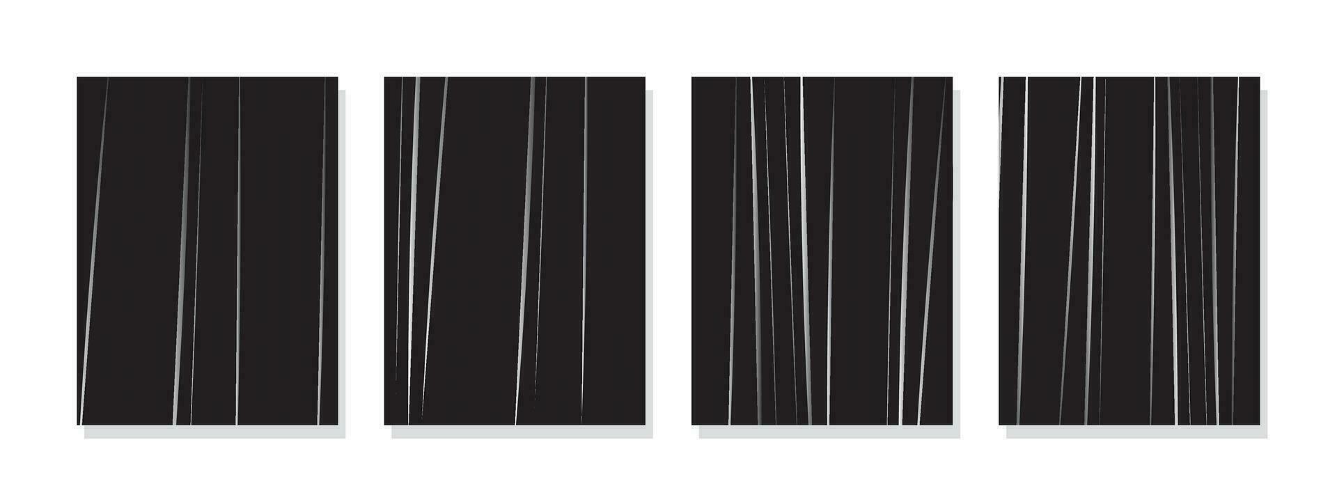 monocromo línea resumen antecedentes con un degradado efecto en un oscuro fondo. imprimible pared Arte ilustraciones, Perfecto para elegante, moderno, y contemporáneo interior espacios. vector