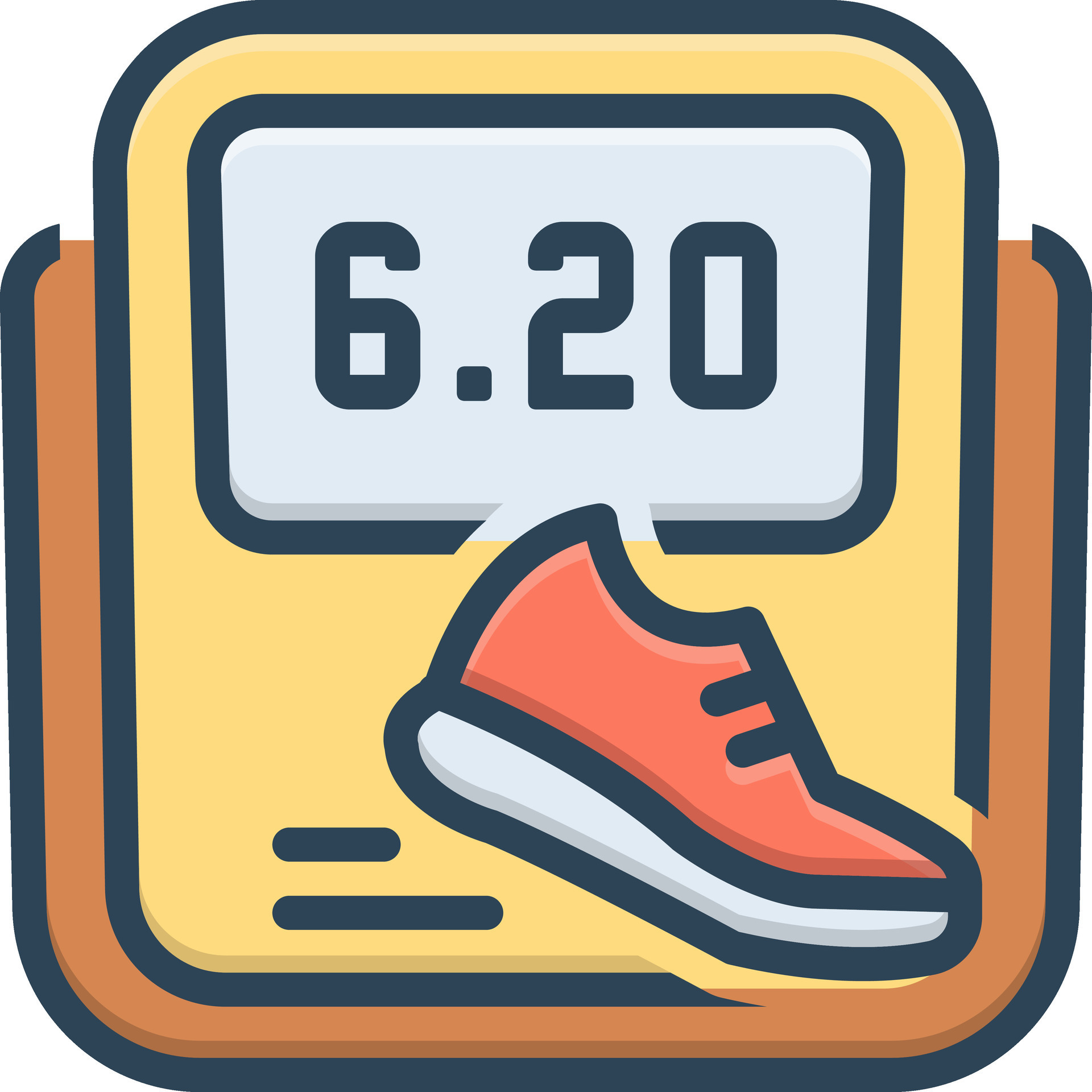 color icon for pedometer 25281448 Vector Art at Vecteezy