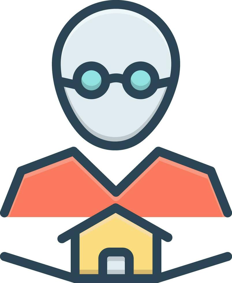 color icon for owner vector
