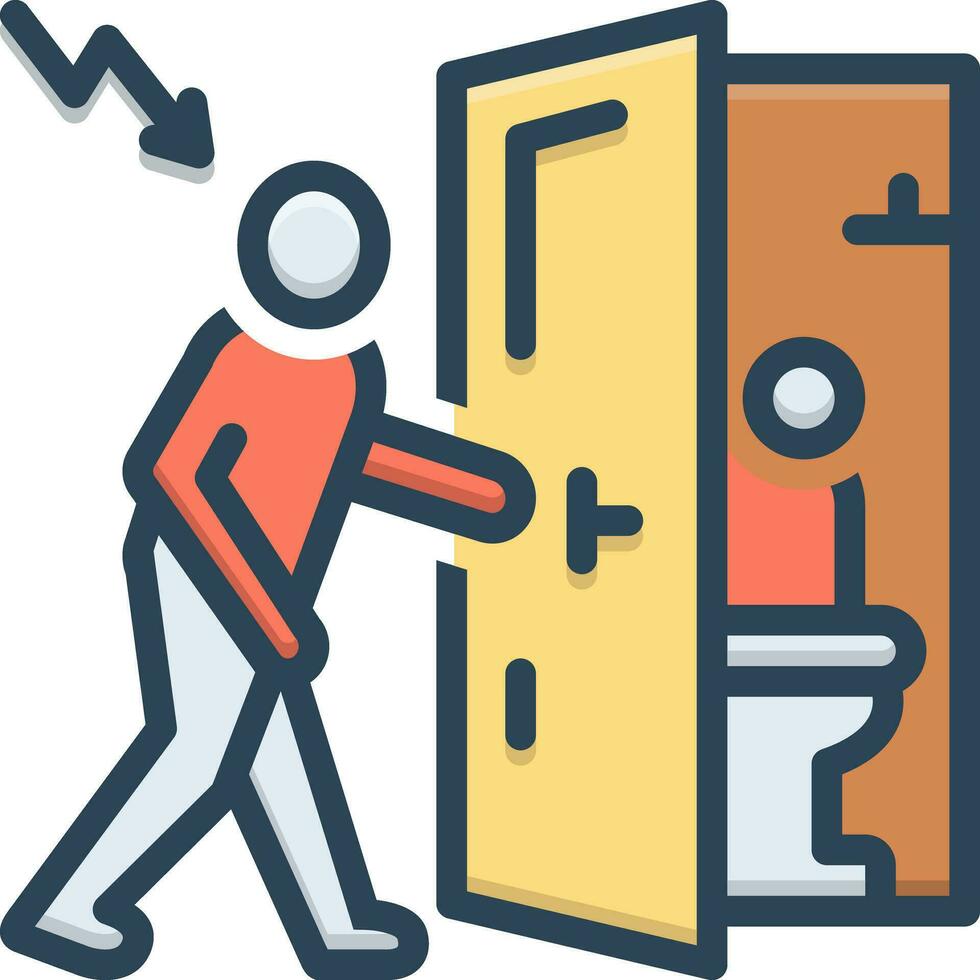 color icon for inroad vector