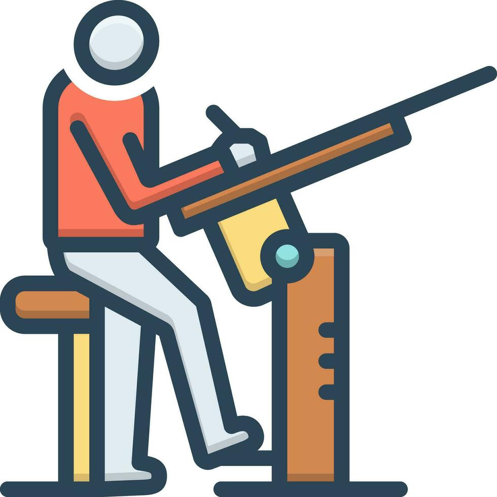 color icon for draughtsman vector