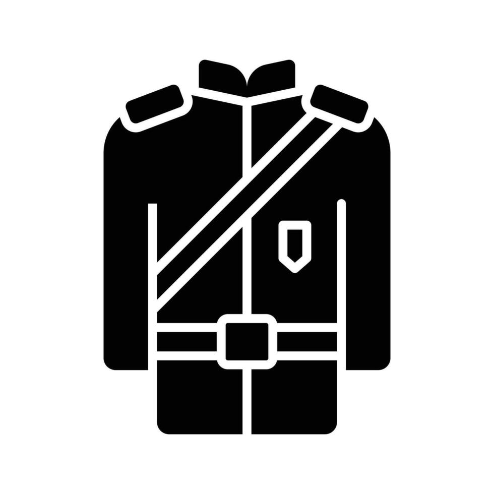 obtener sostener en esta hermosamente diseñado icono de policía uniforme en moderno estilo vector