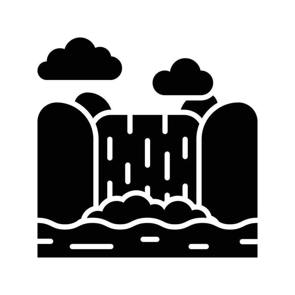 An amazing icon of niagara falls in modern style, easy to use vector