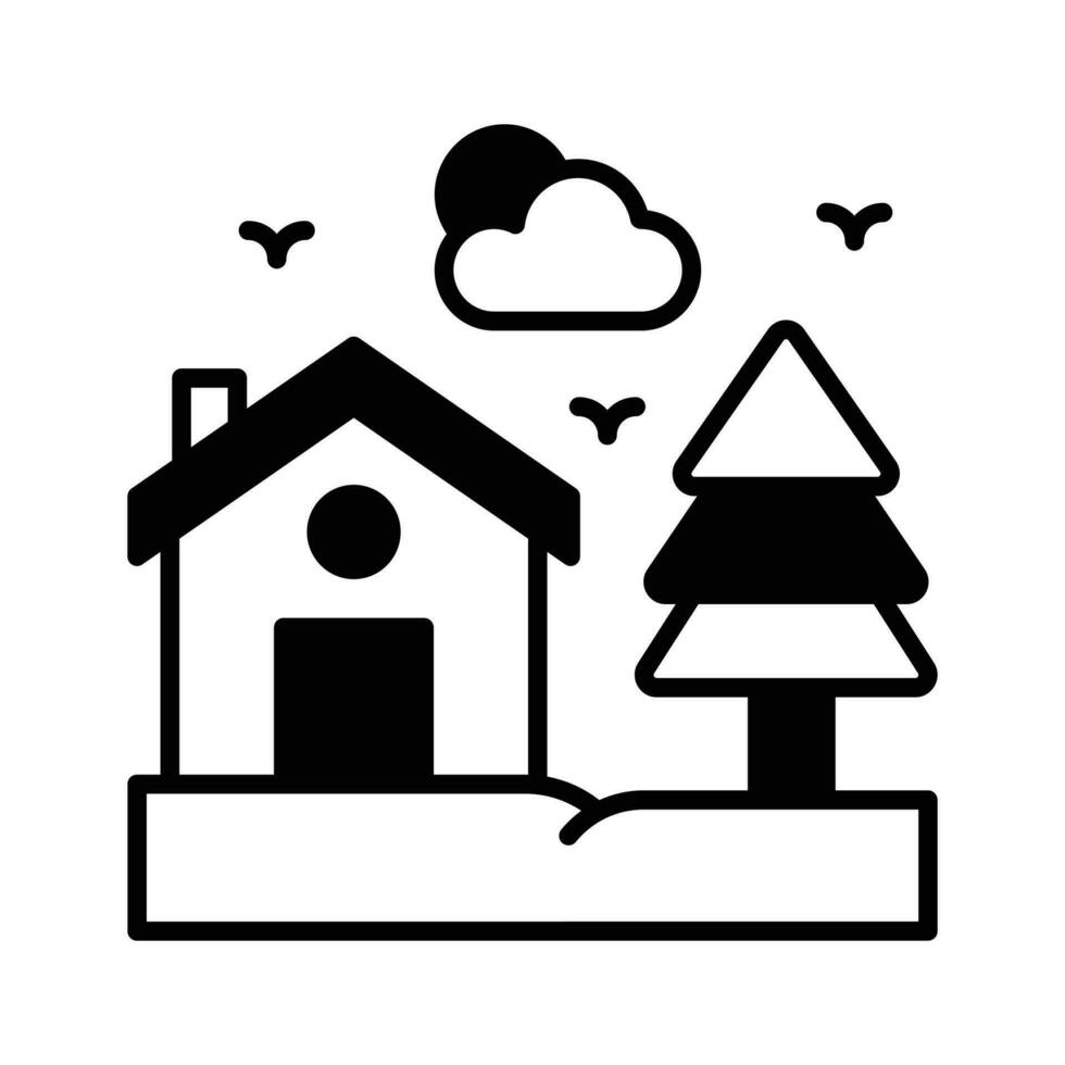 Get this beautifully designed icon of home in modern style, premium icon vector