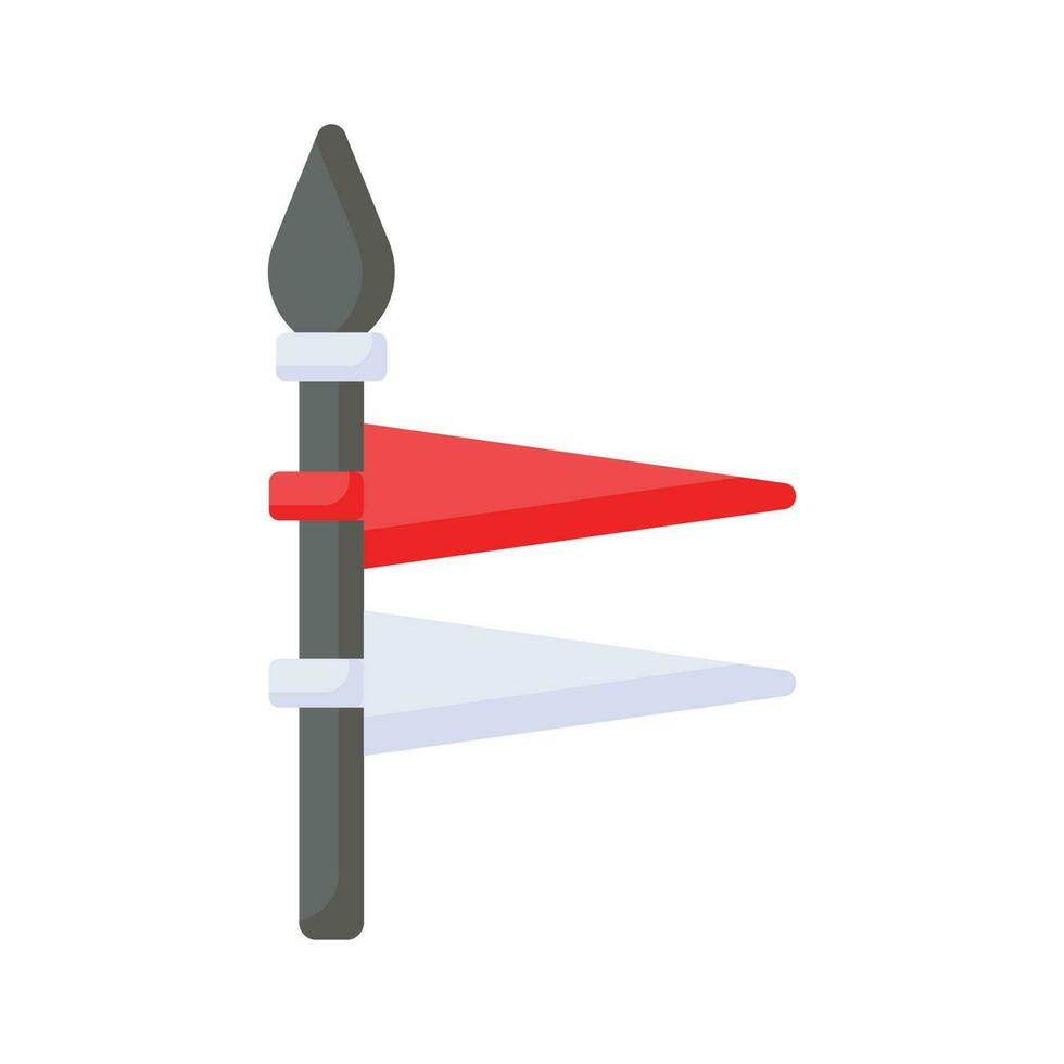 Modern handcrafted icon of spear in editable style, ready to use vector