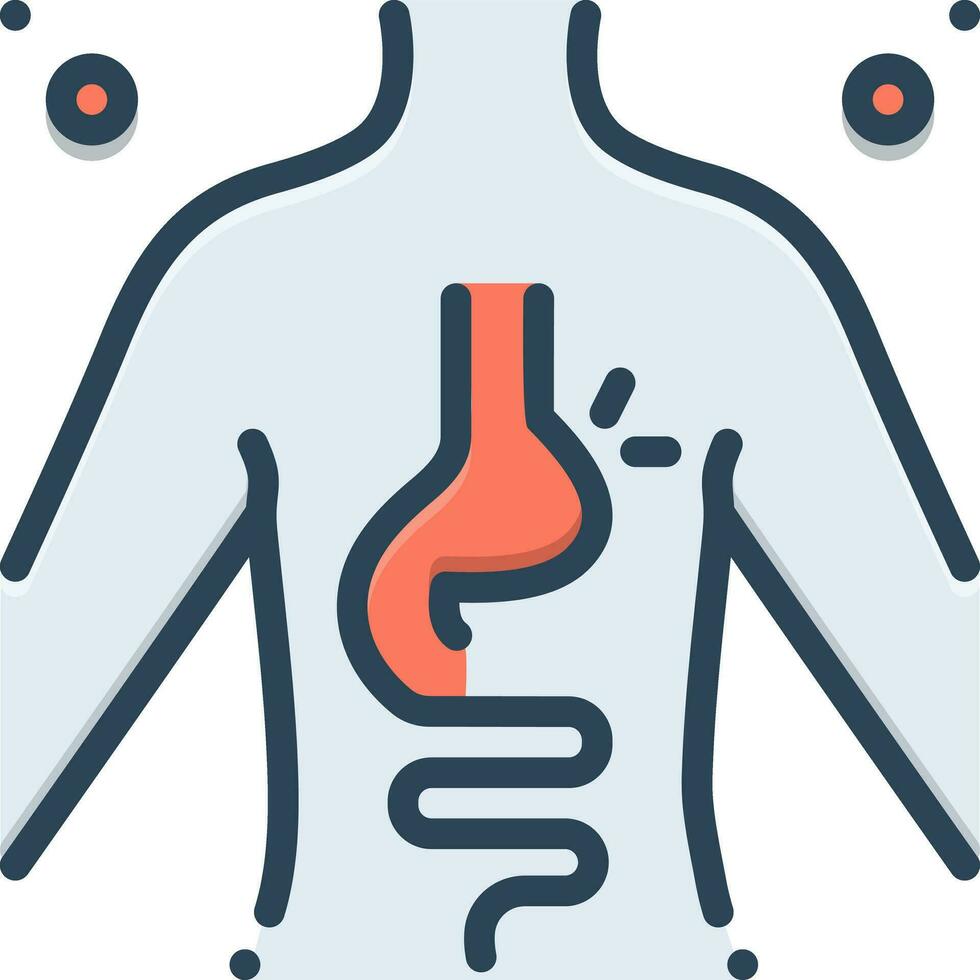 color icon for hernia vector