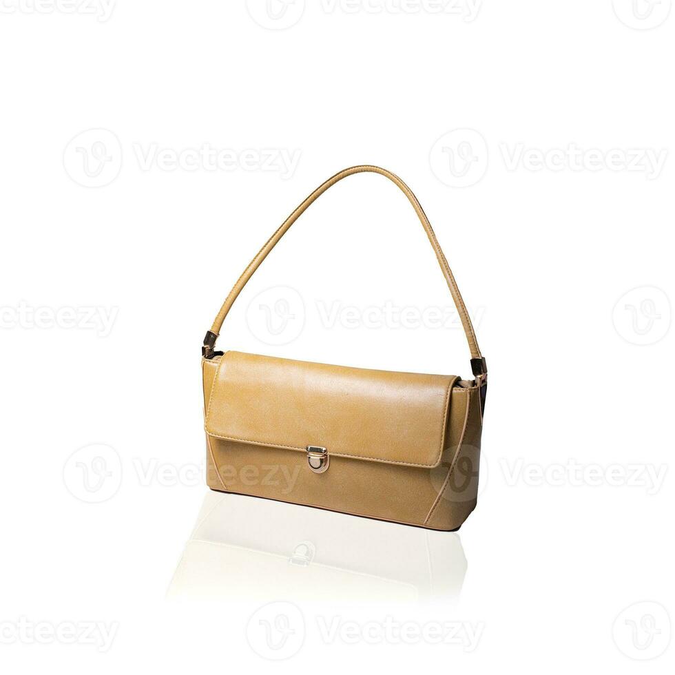 Photo fashion hand handle leather texture bag