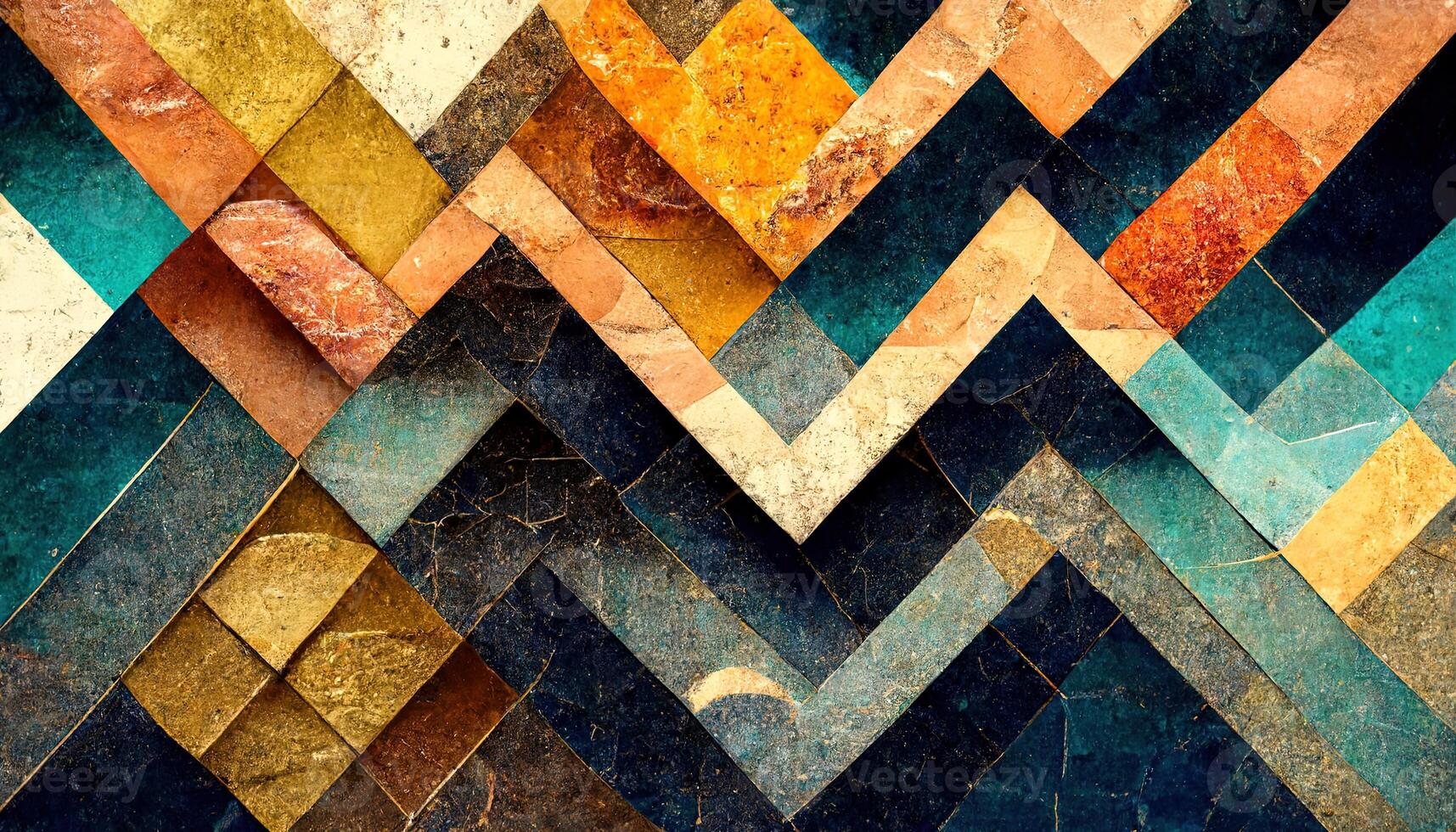 Artistic colorful mosaic pattern. Collage contemporary print with trendy decorative mosaic pattern with different colors, modern art. Banner concept photo