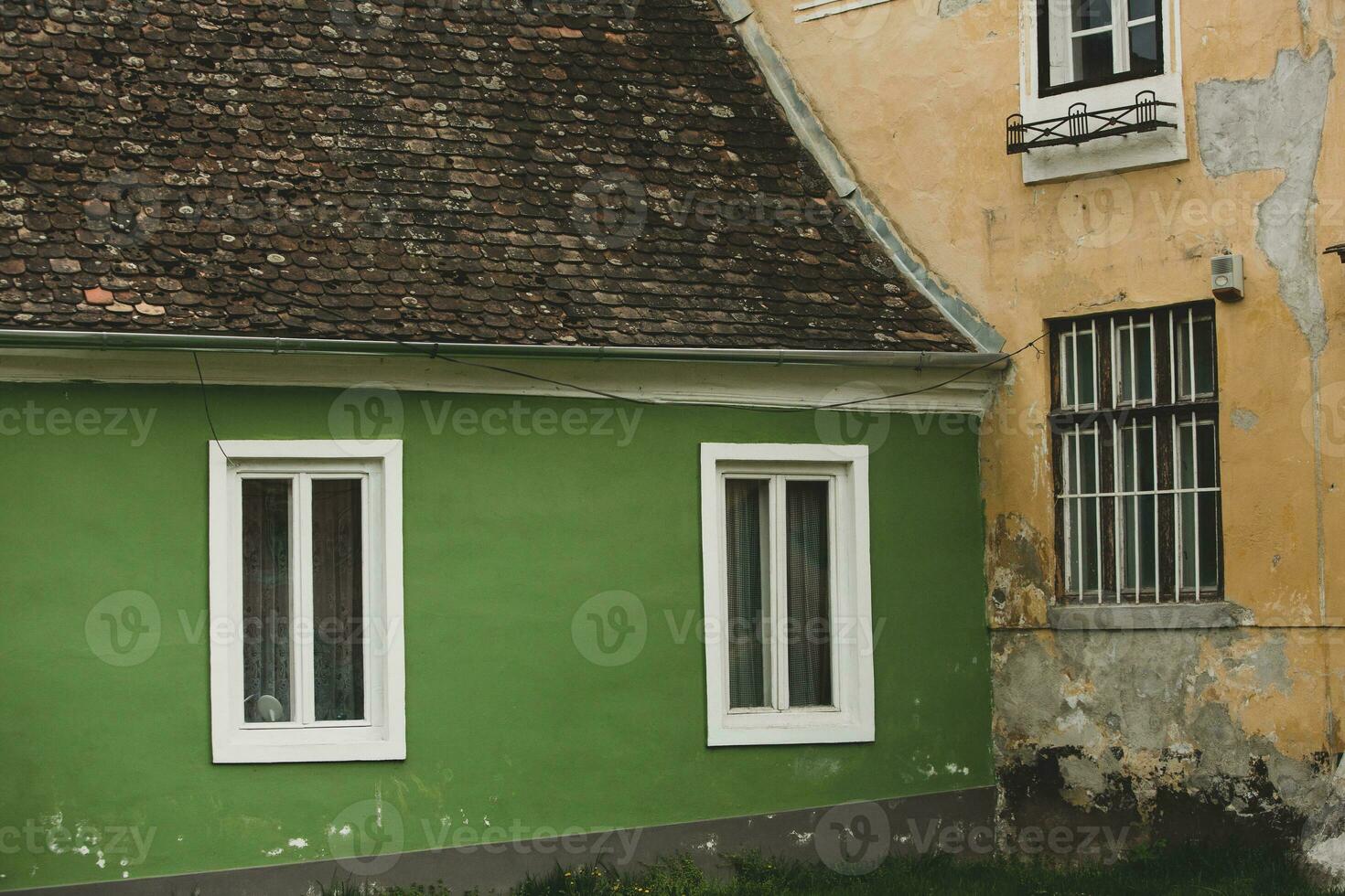 Biertan a very beautiful medieval village in Transylvania, Romania. A historical town in Romania that has preserved the Frankish and Gothic architectural style. Travel photo. photo