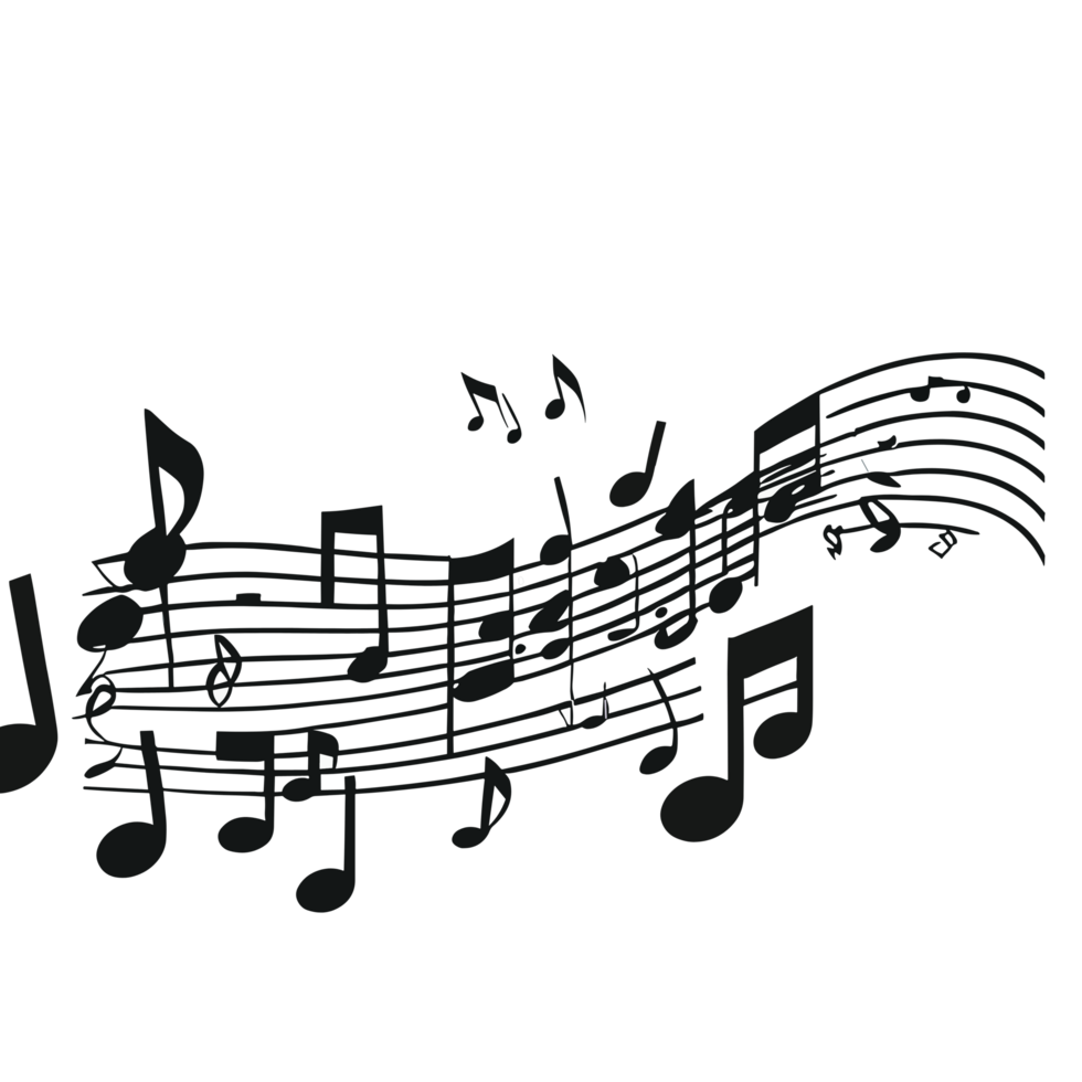 Music note transparent background, png