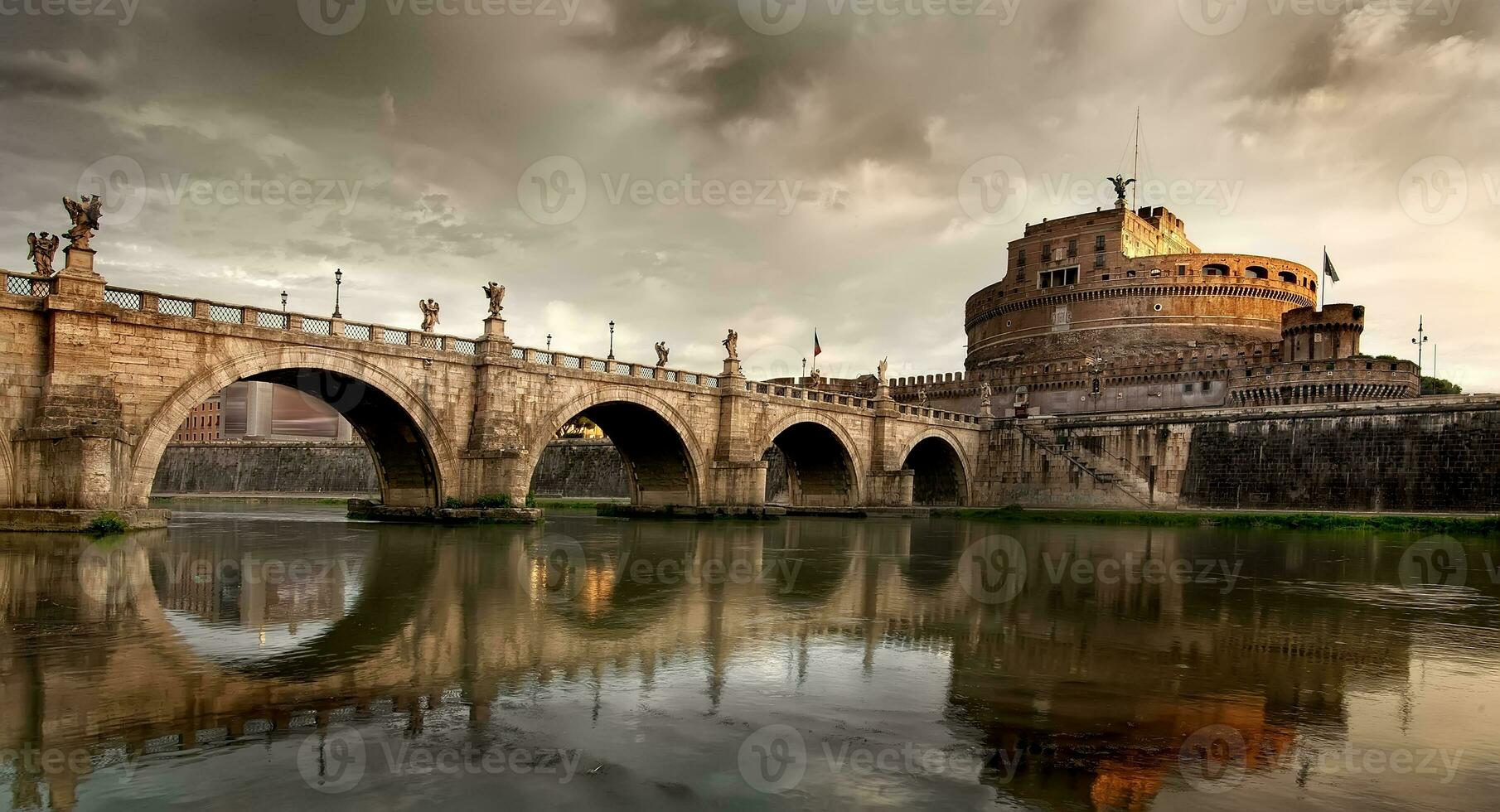 Bridge and mausoleum photo