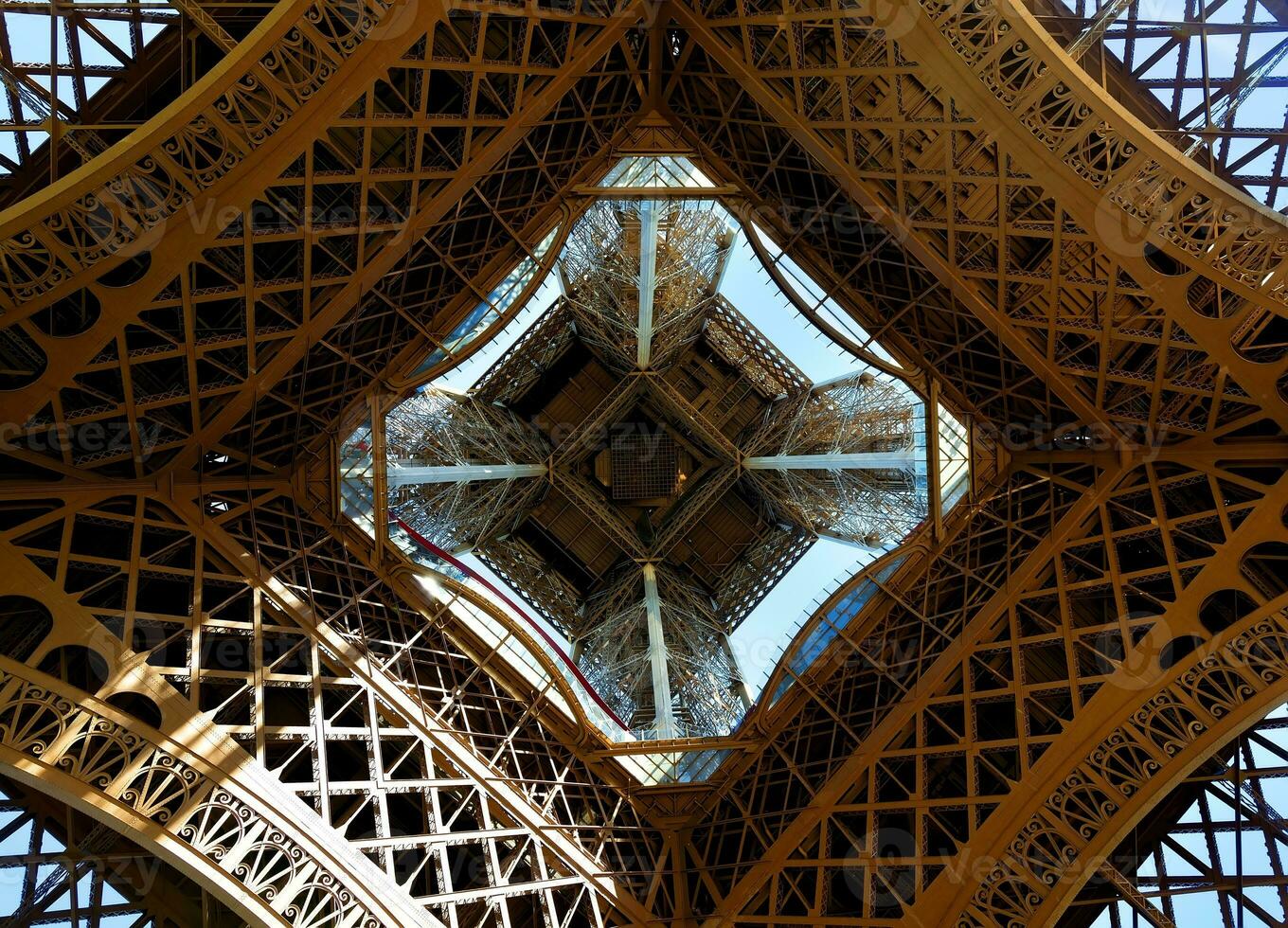 Eiffel Tower from below photo