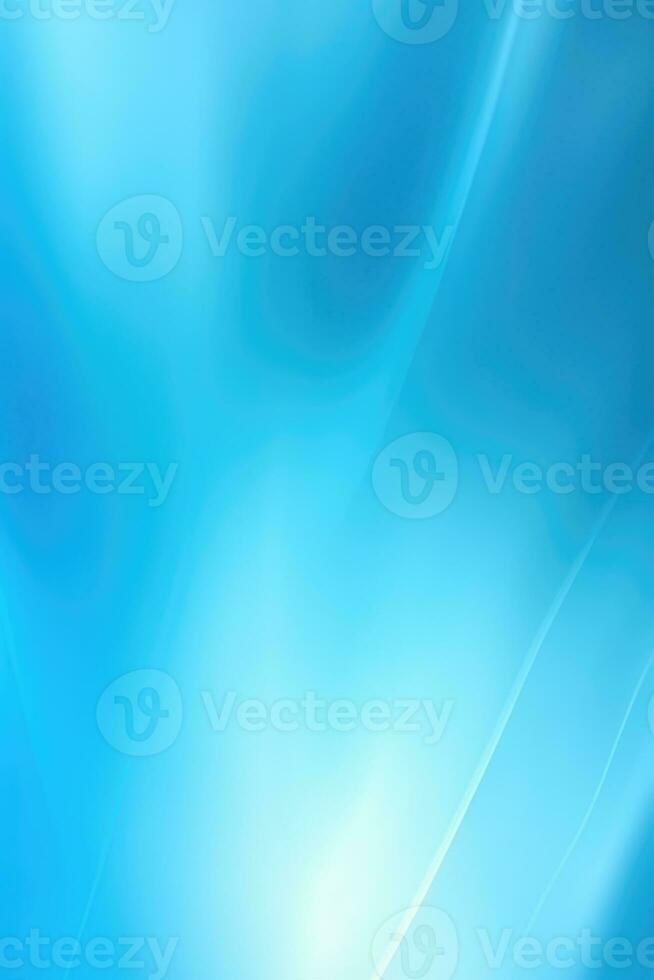 Abstract light blue blurred background with beautiful lighting spots and reflections photo