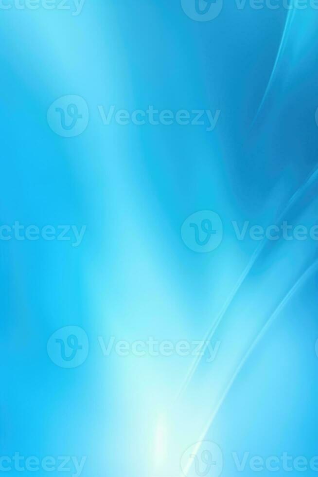 Abstract light blue blurred background with beautiful lighting spots and reflections photo