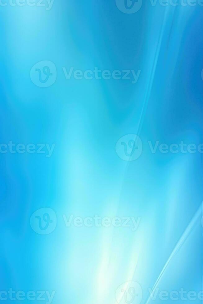 Abstract light blue blurred background with beautiful lighting spots and reflections photo
