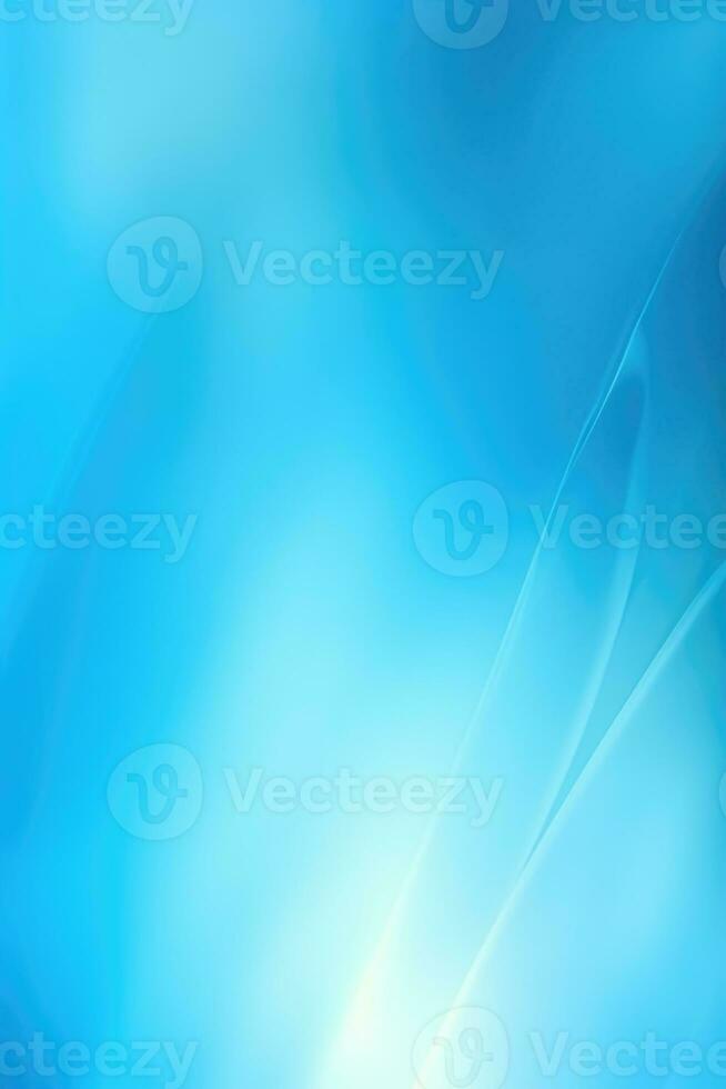 Abstract light blue blurred background with beautiful lighting spots and reflections photo