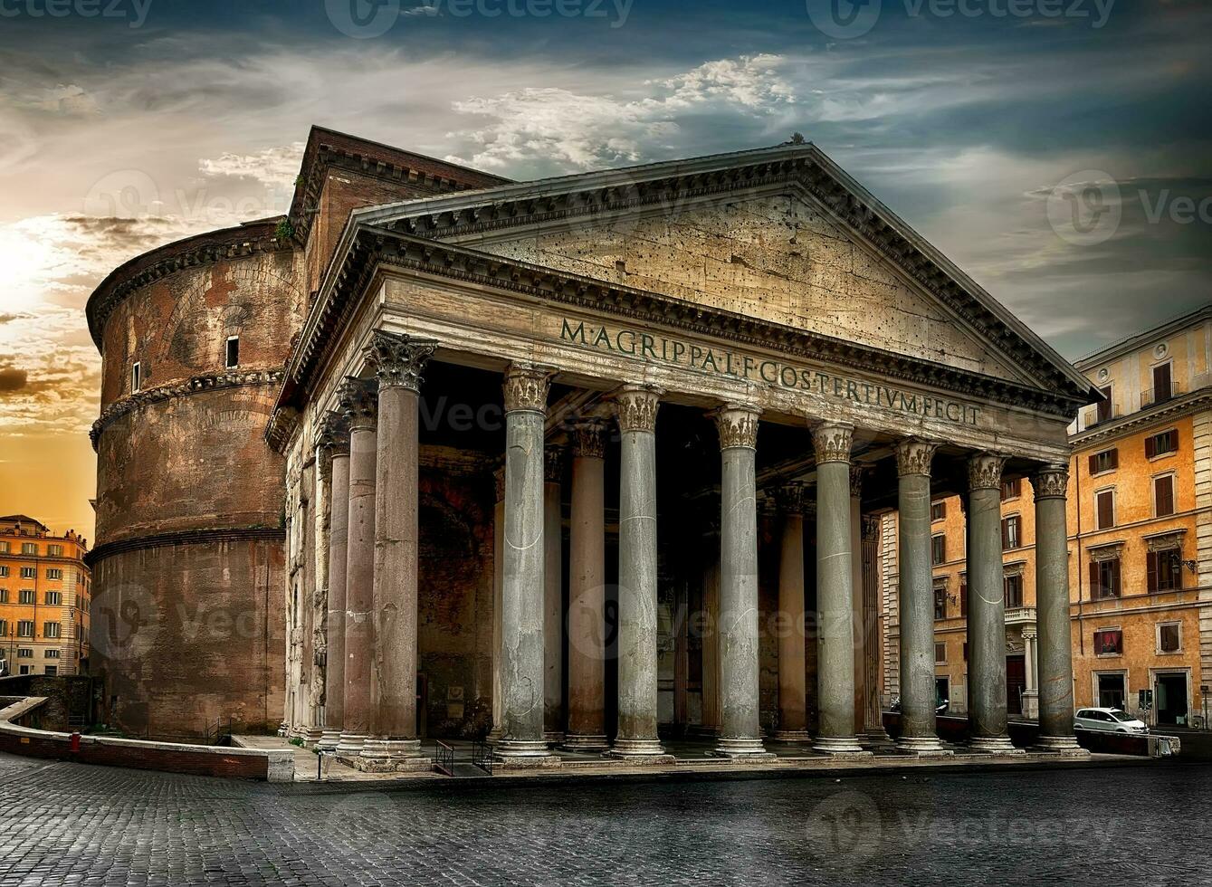 Ancient roman Pantheon photo