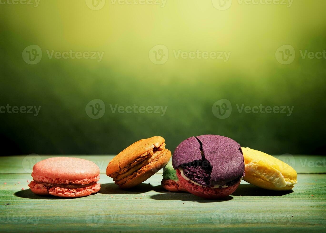 macarons en verde foto