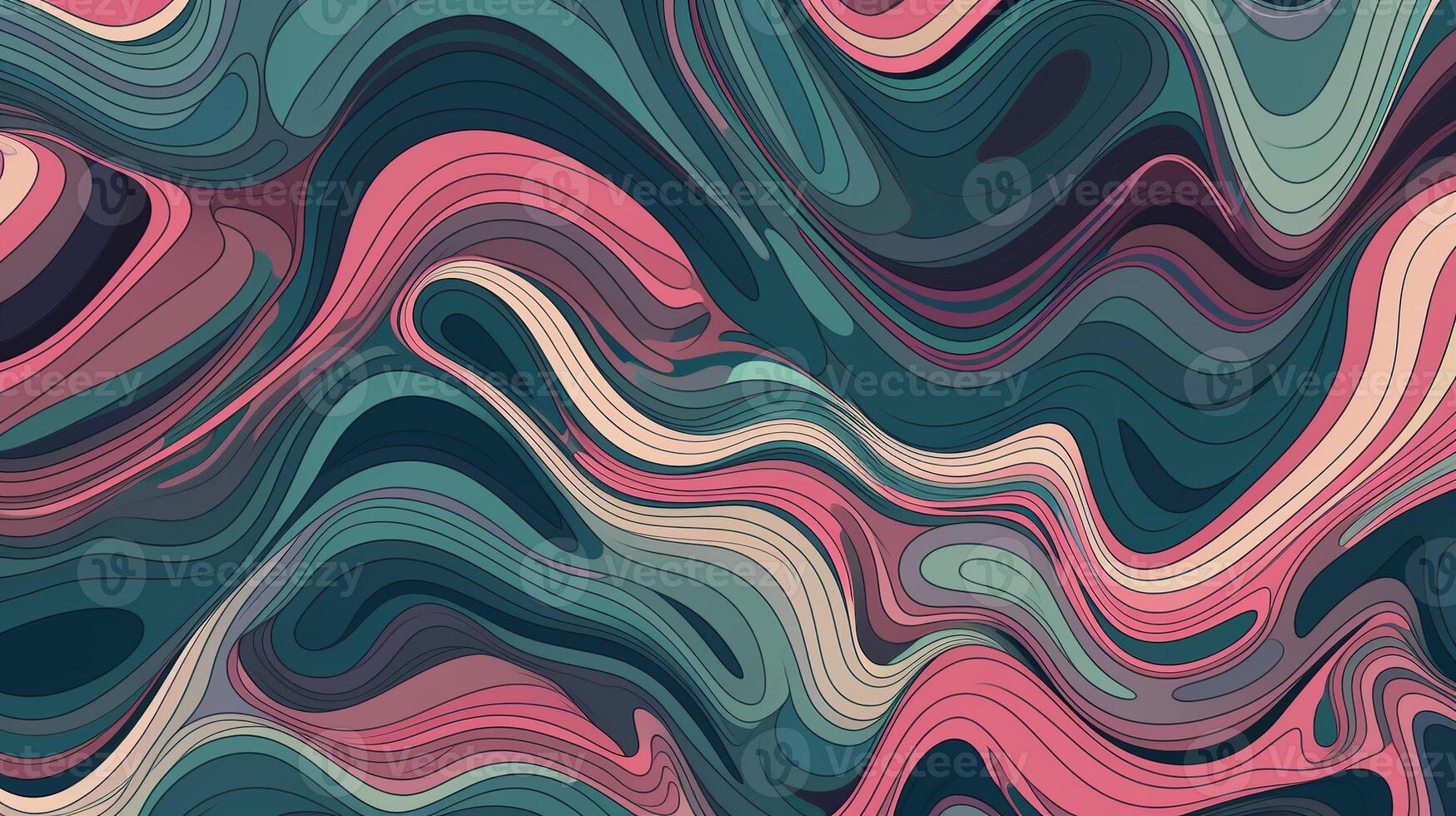 illustration background with squiggly lines seamless pattern photo