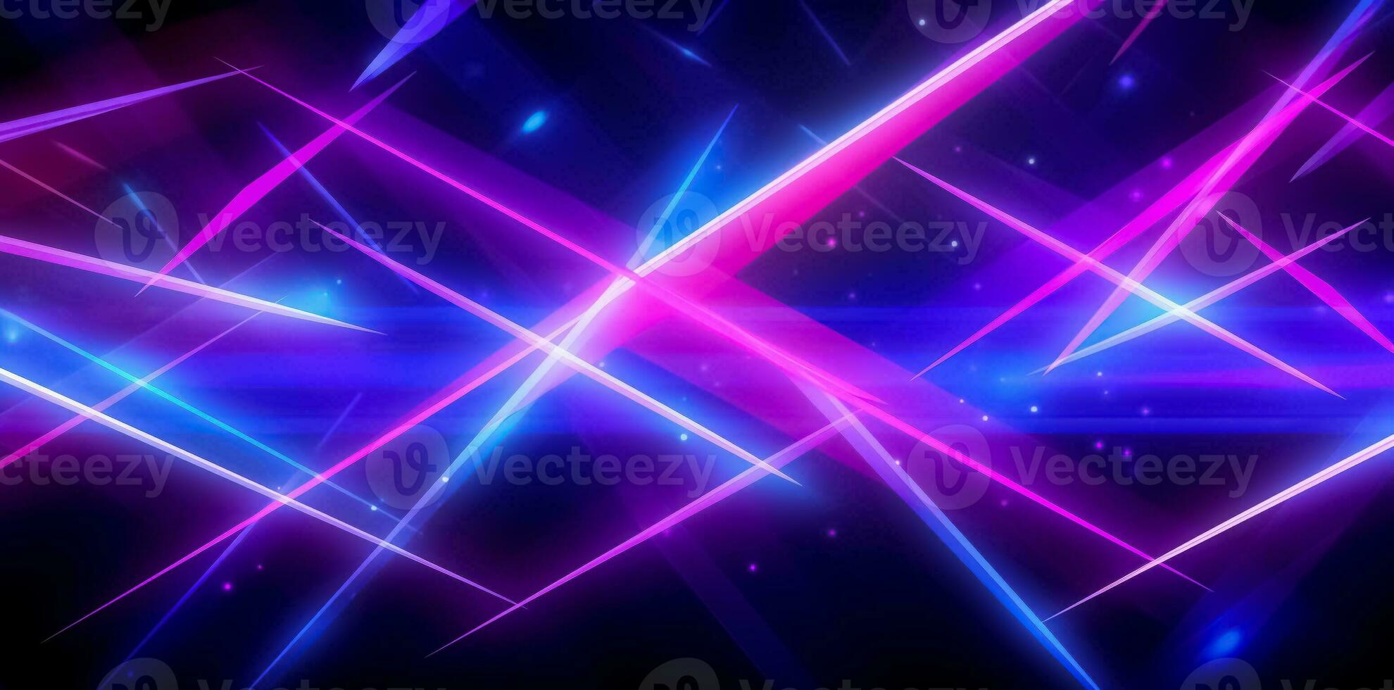 Abstract background with neon rays photo