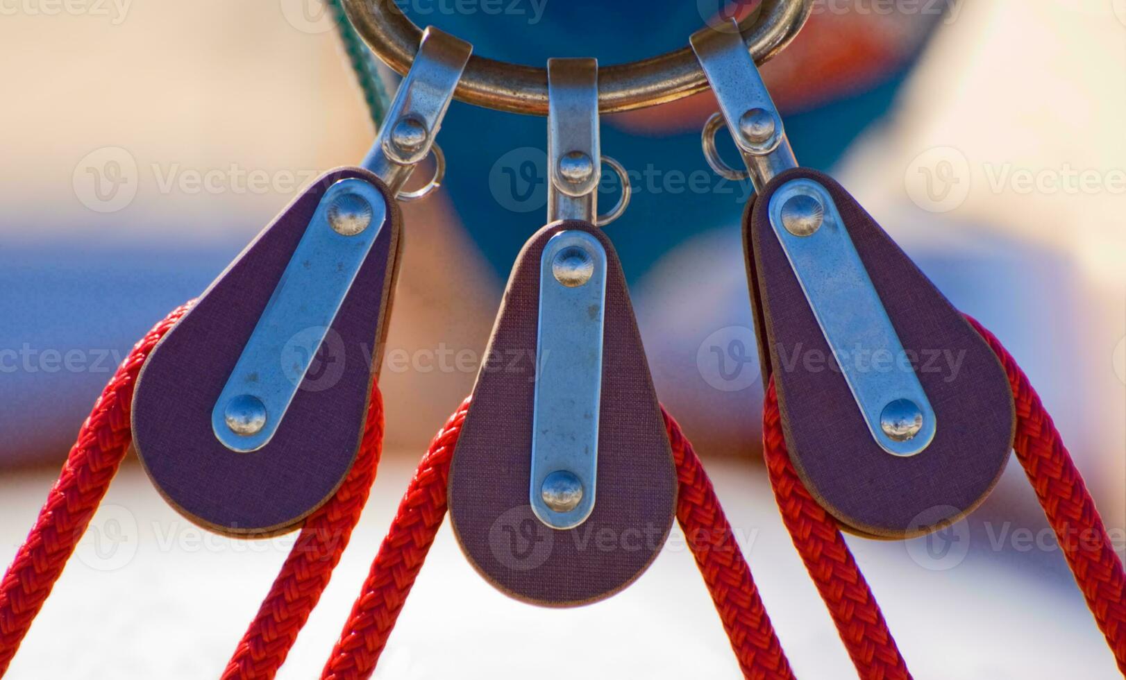 Three sailing pulleys photo