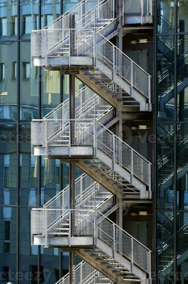 Fire escape stair photo