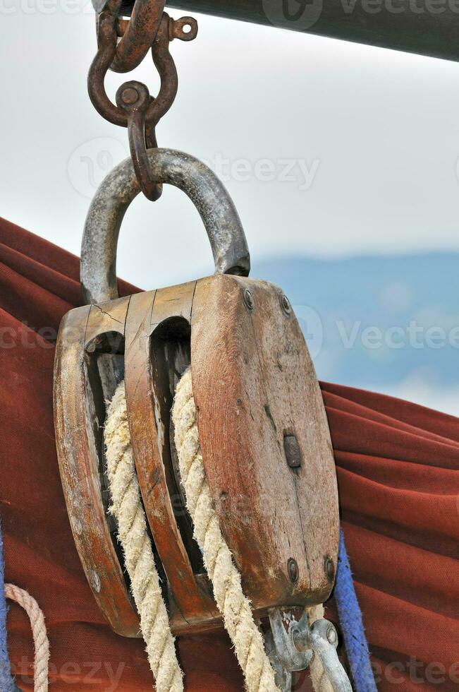 Old sailing equipment photo