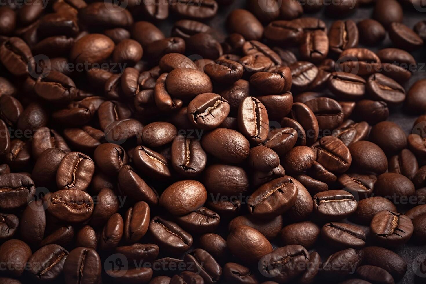 Close up Coffee Beans as Background with Copy Space photo