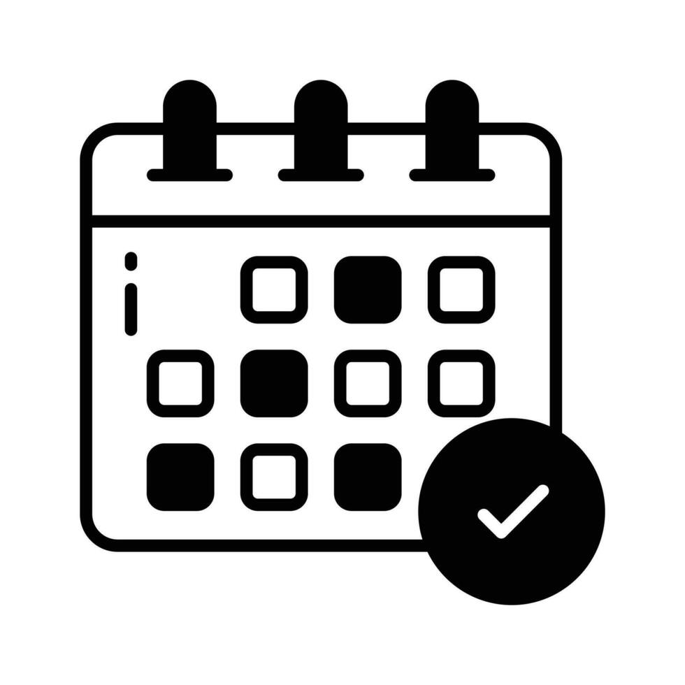 Get hold this catchy vector of calendar, concept icon of schedule