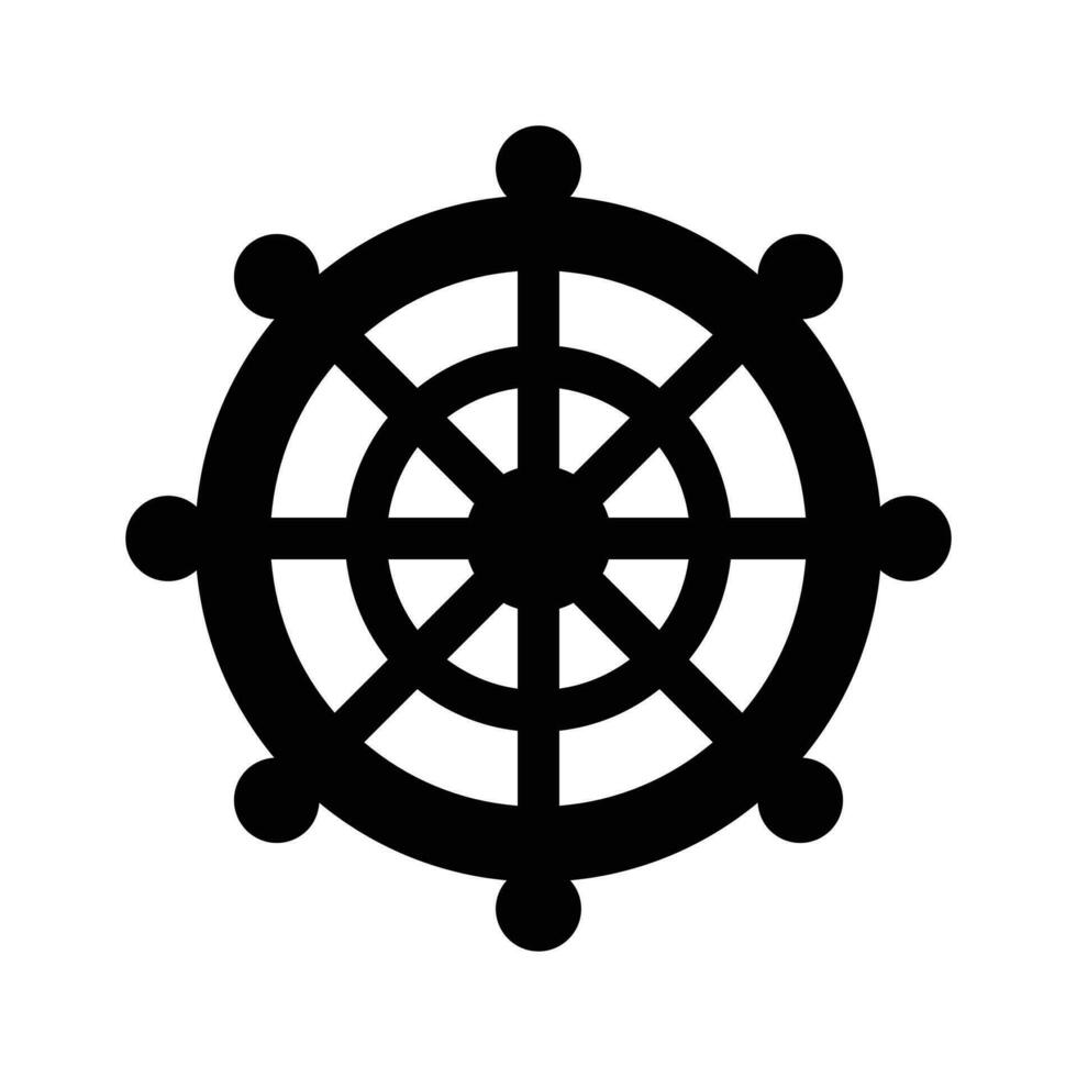 Beautifully designed vector of ship wheel in modern style, ready to use icon