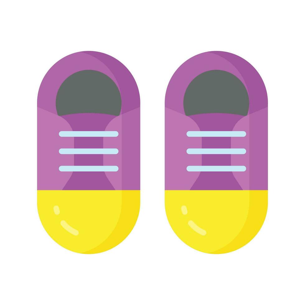 A comfortable shoe showing sneakers in modern style, ready to use icon vector