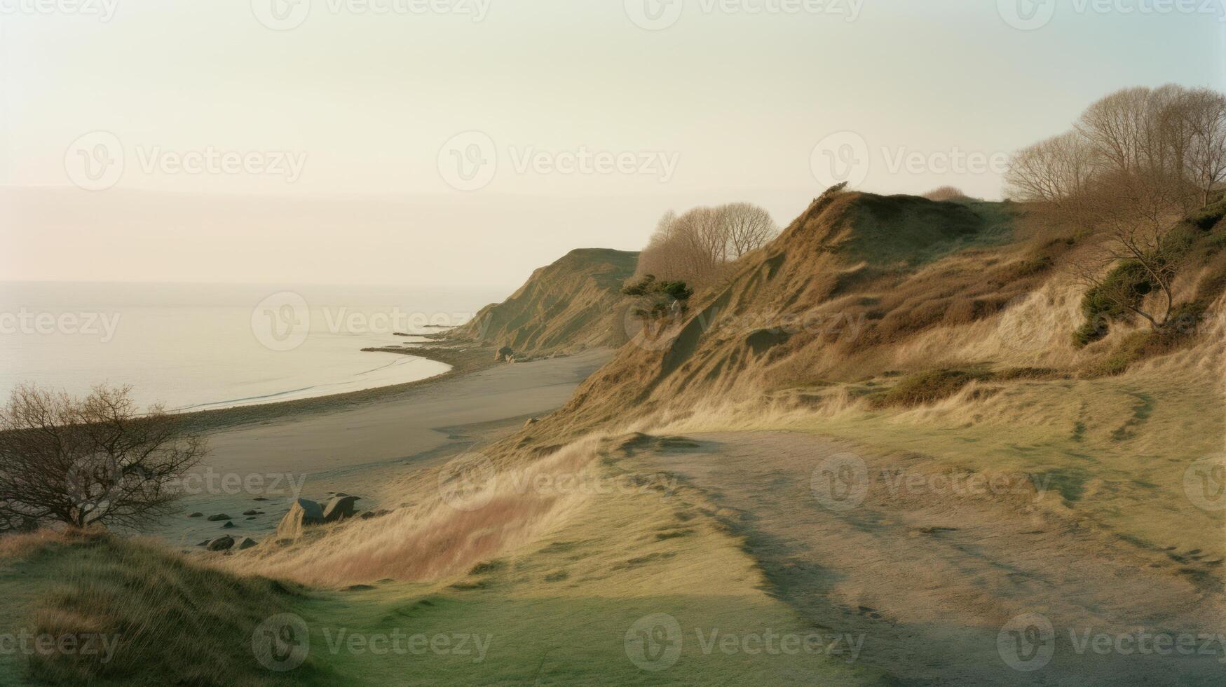Landscape of a peaceful coast. Nature photography. photo