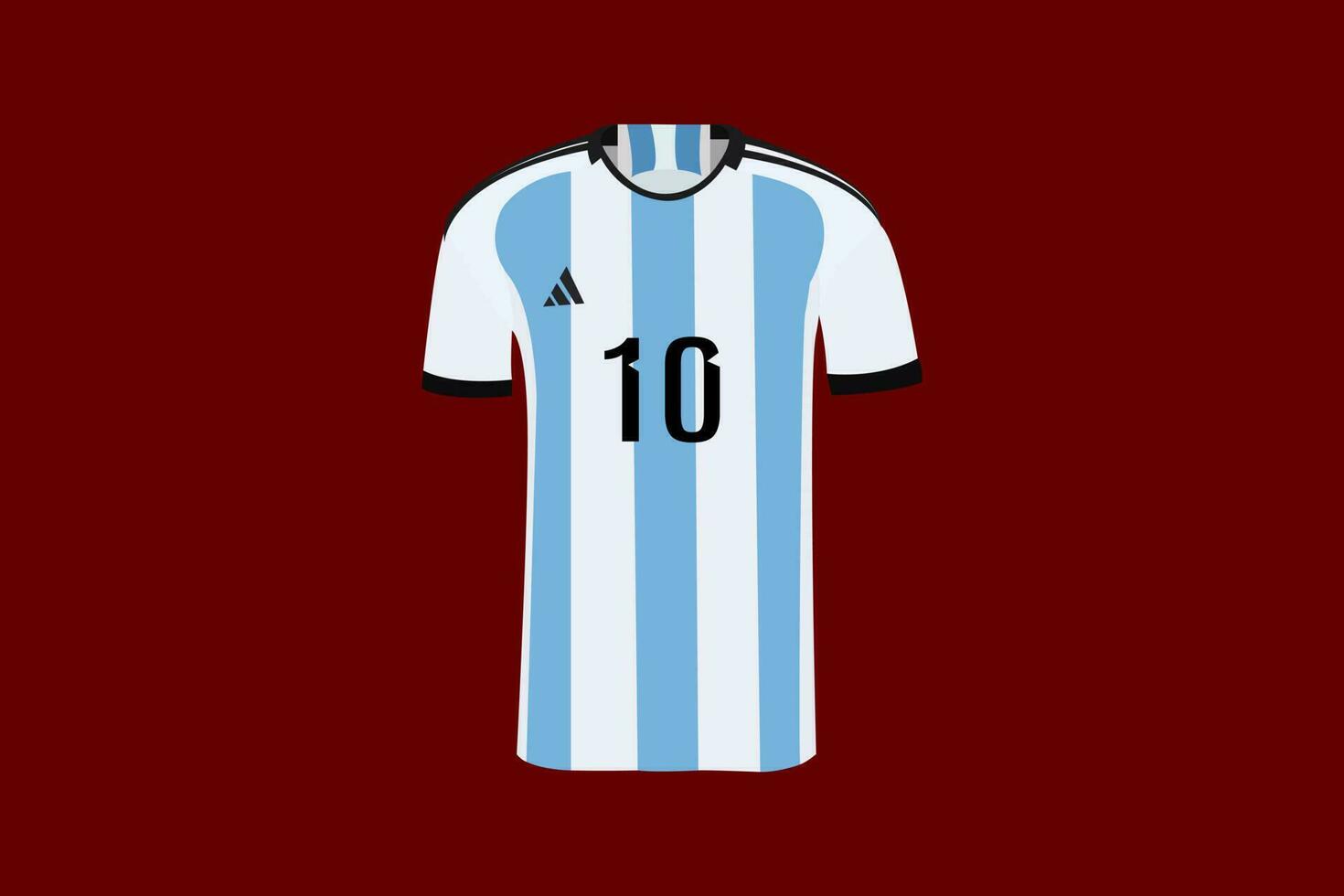 vector argentino fútbol americano equipo miembro messi jersey