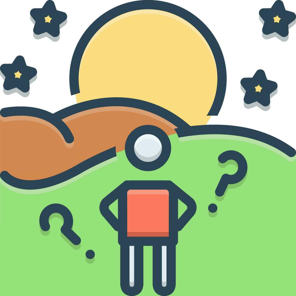 color icon for anticipate vector