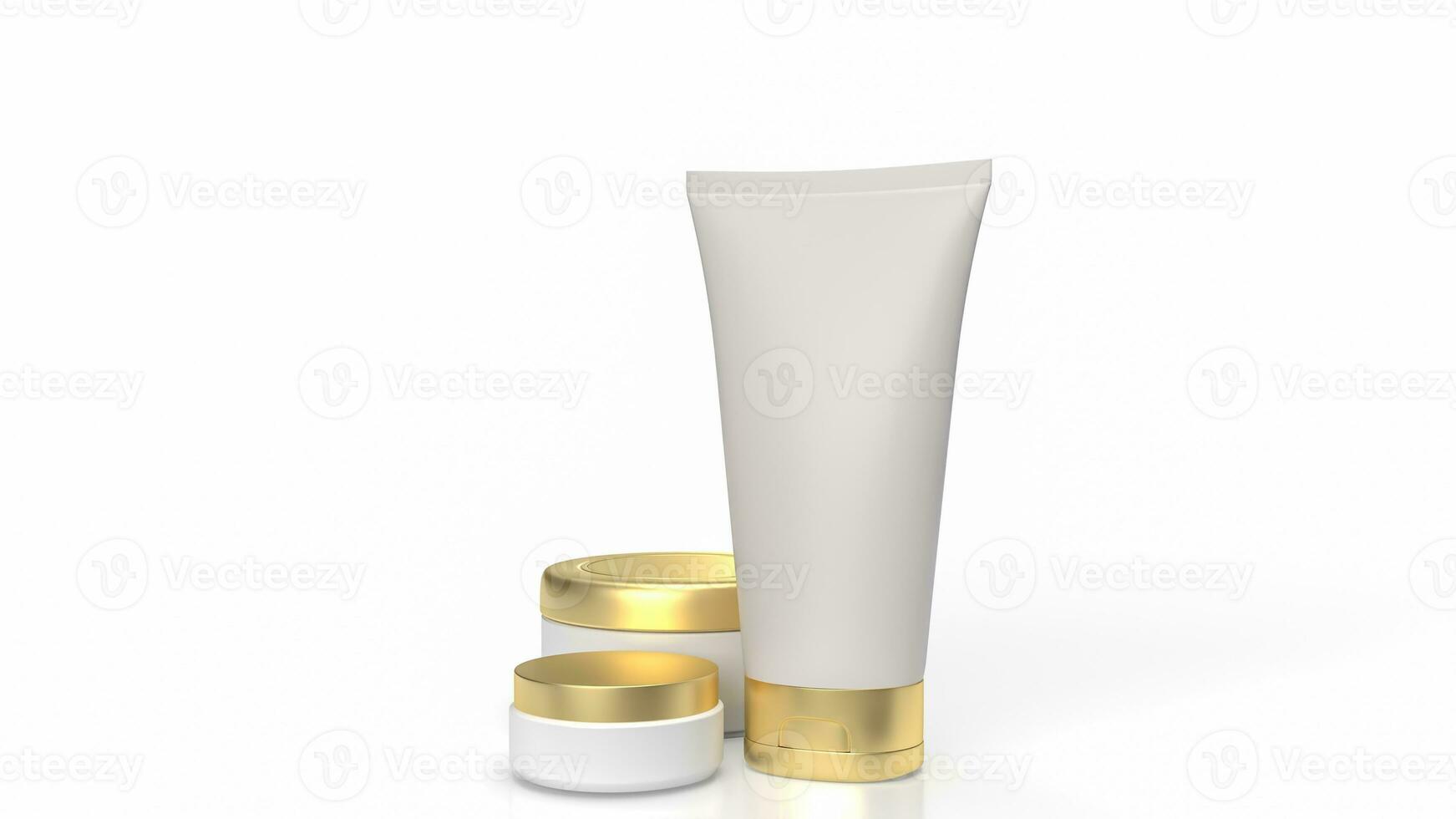 Realistic cosmetic package for Beauty concept 3d rendering photo