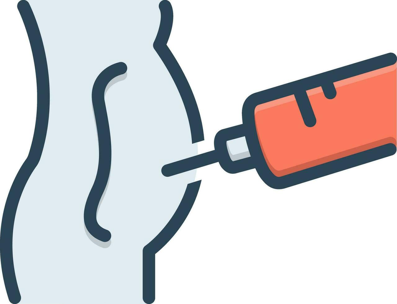 color icon for paracentesis vector